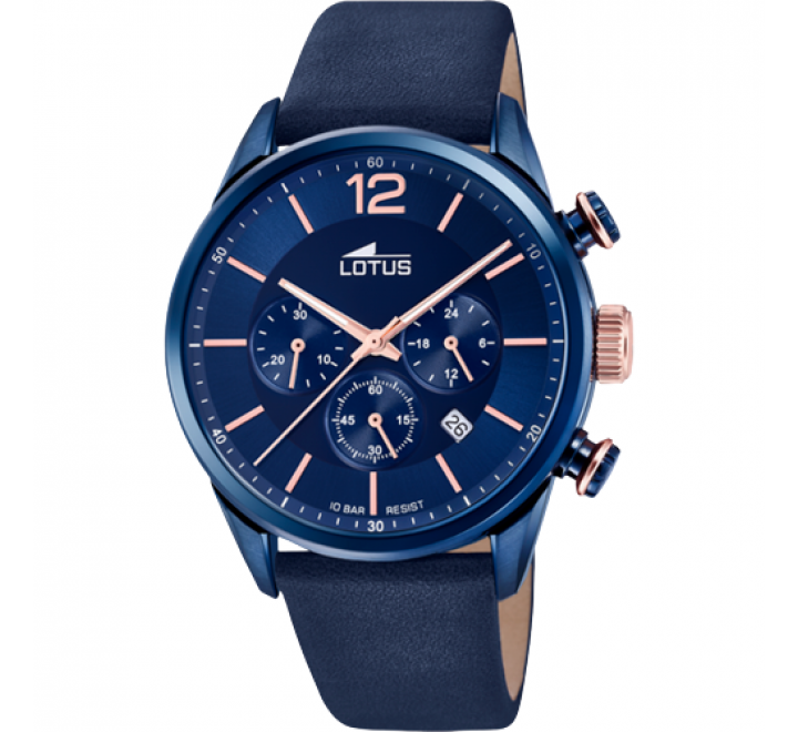 RELOJ LOTUS CAJA ACERO AZUL CORREA AZUL 18681/2