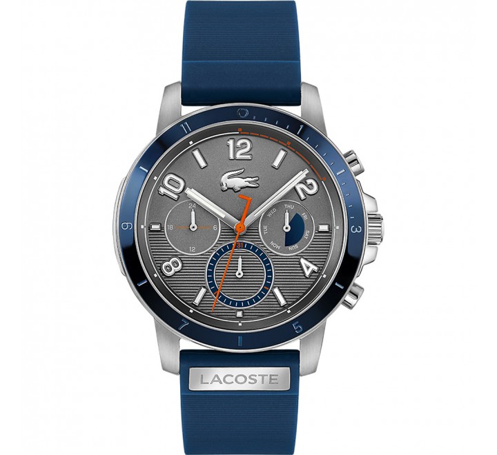 RELOJ LACOSTE CORREA SILICONA AZUL CAJA 43MM ACERO 2011120