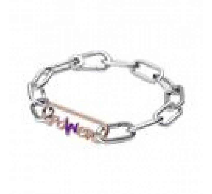 LINK PANDORA ME PLATA ROSADA PALABRA POWER 780766C01