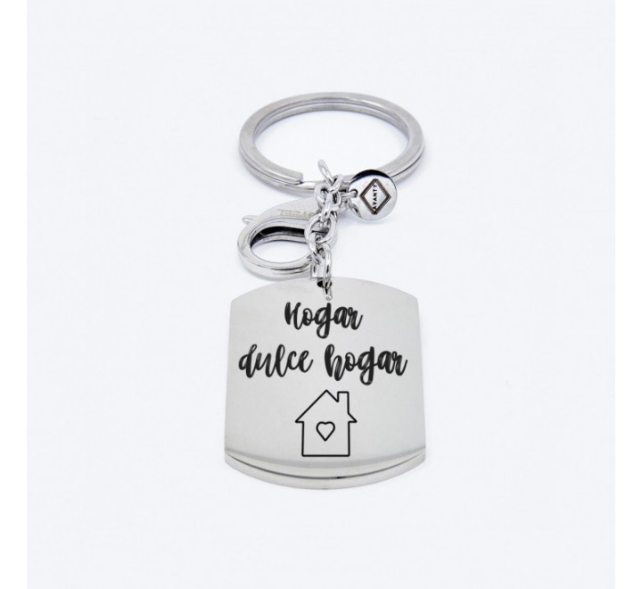 LLAVERO ACERO GRABADO HOGAR DULCE HOGAR AV0033/8