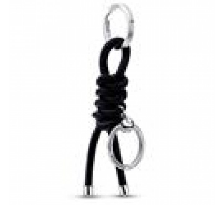 LLAVERO PANDORA PLATA Y TEJIDO VEGETAL PARA CHARMS 392260C01