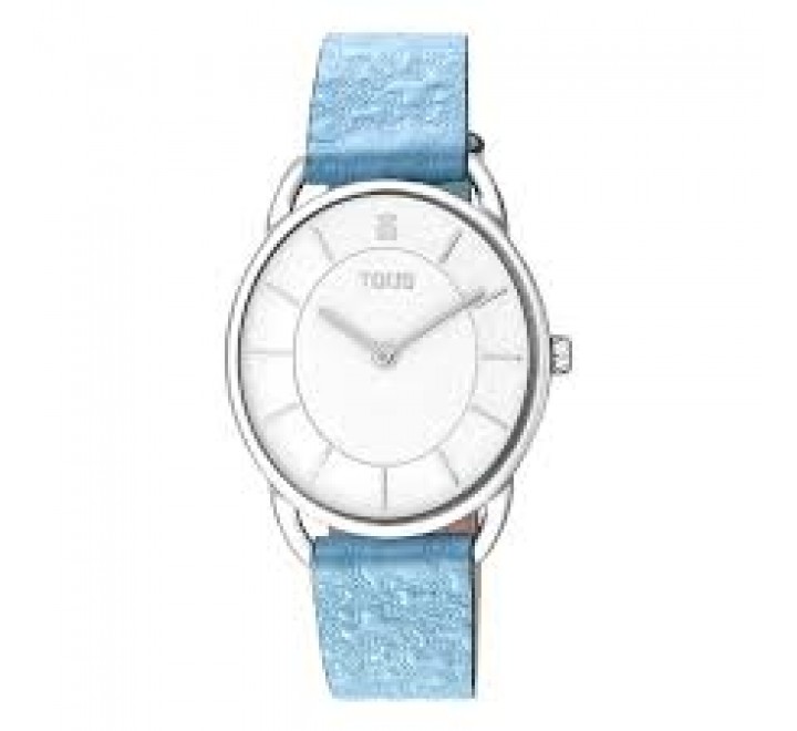 RELOJ TOUS ESFERA OVAL ACERO CORREA AZUL 200351018