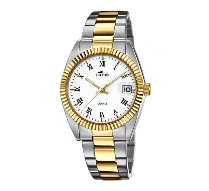RELOJ CABALLERO LOTUS ACERO CHAPADO ORO 15197/1