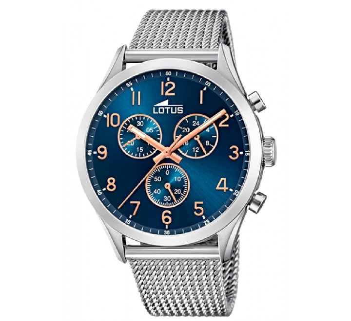 RELOJ LOTUS CRONO CAJA Y ARMIS ACERO ESFERA AZUL 18637/3