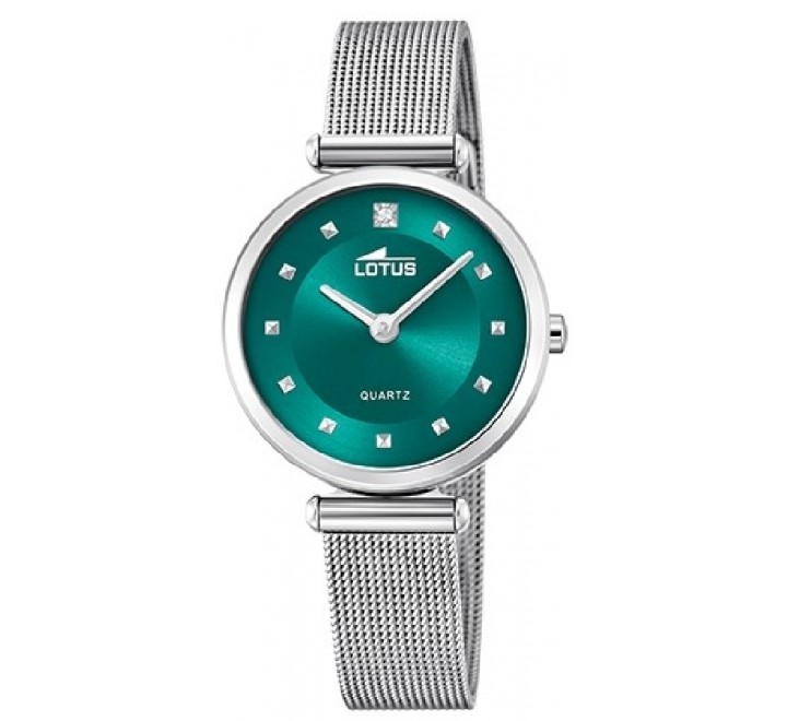 RELOJ LOTUS CAJA Y ARMIS ACERO ESFERA VERDE 18793/4
