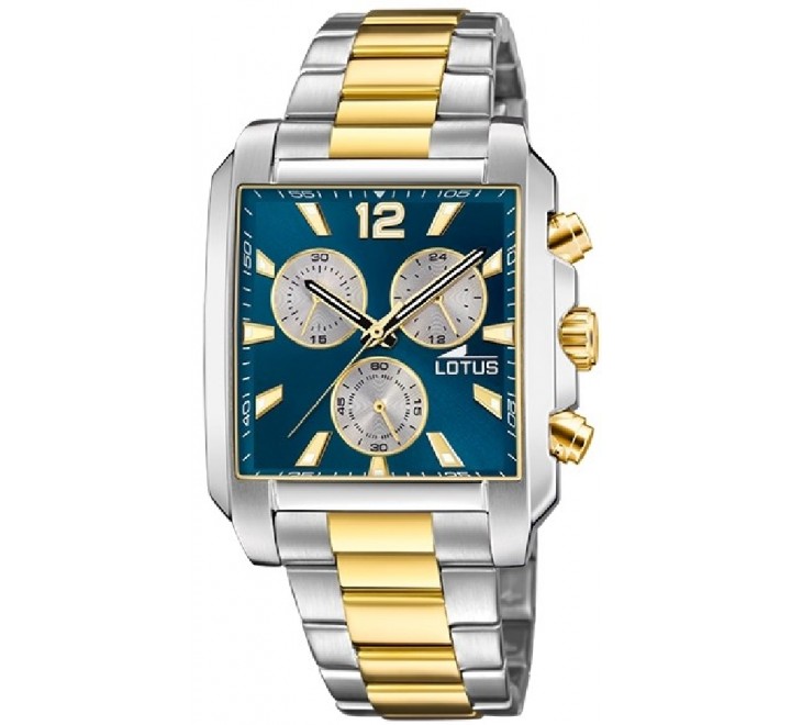 RELOJ LOTUS CAJA ACERO ARMIS BICOLOR CUADRADO 18852/6