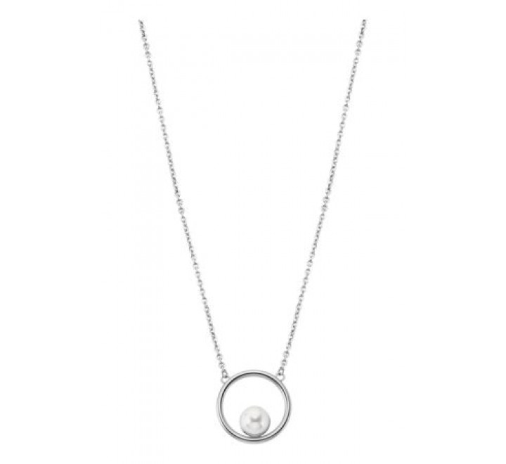 GARGANTILLA LOTUS ACERO REDONDO Y PERLA LS2000/1/1