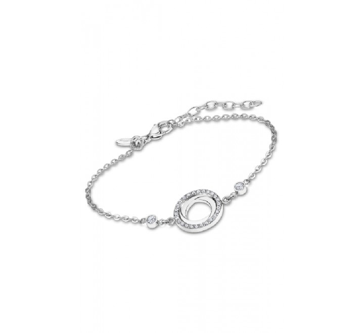 PULSERA LOTUS ACERO CON CIRCONITAS LS2176/2/1