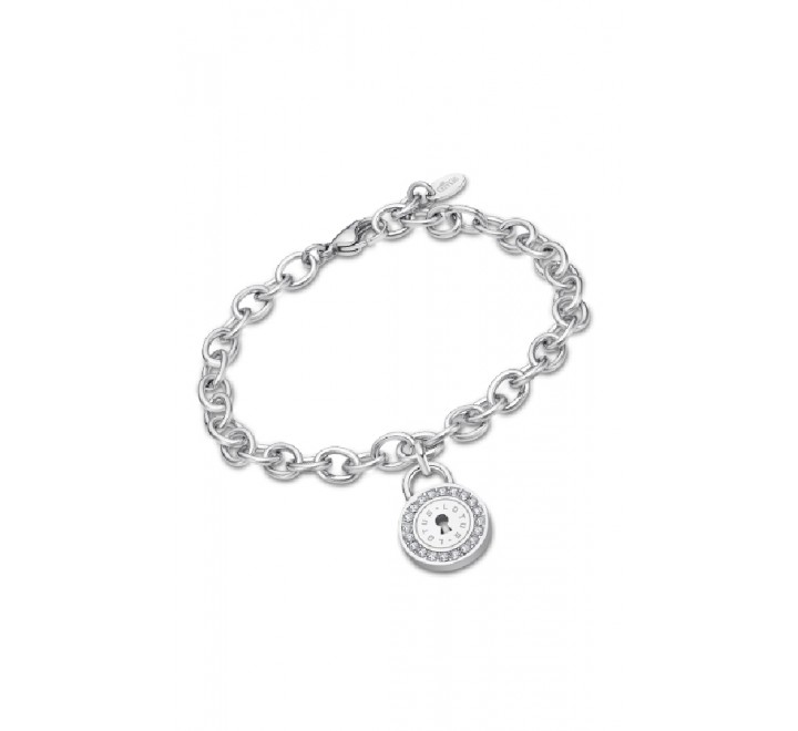 PULSERA LOTUS ACERO CANDADO CIRCONITAS LS2189/2/1