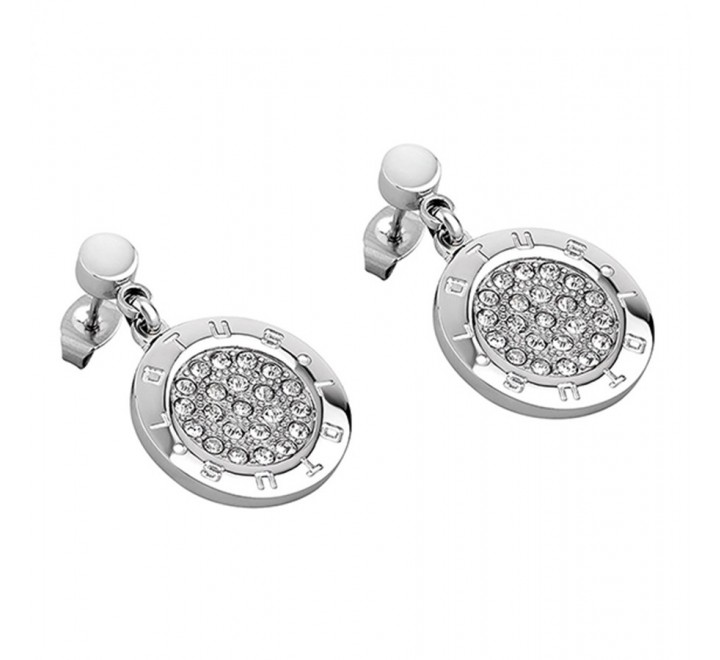 PENDIENTES LOTUS LS1751/4/1 ACERO CIRCULO CIRCONITAS