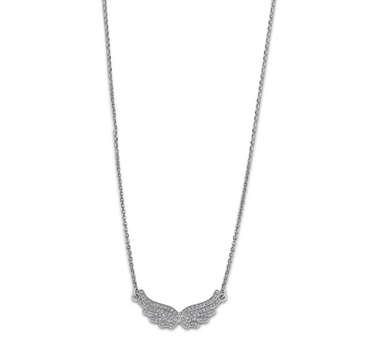 COLLAR LOTUS ACERO ALAS CIRCONITAS LS1866/1/1