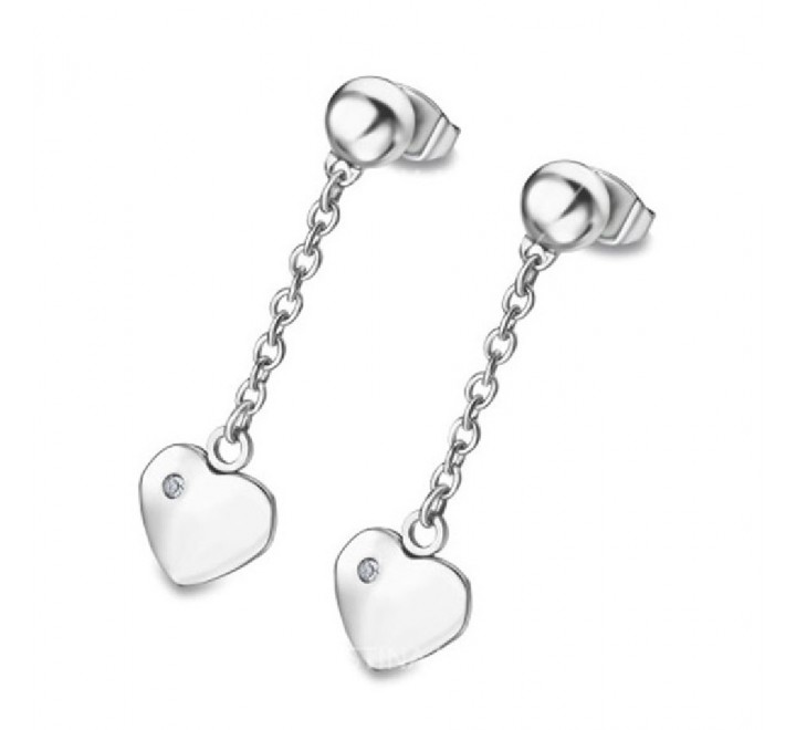 PENDIENTES LOTUS ACERO CORAZON LS1890/4/1