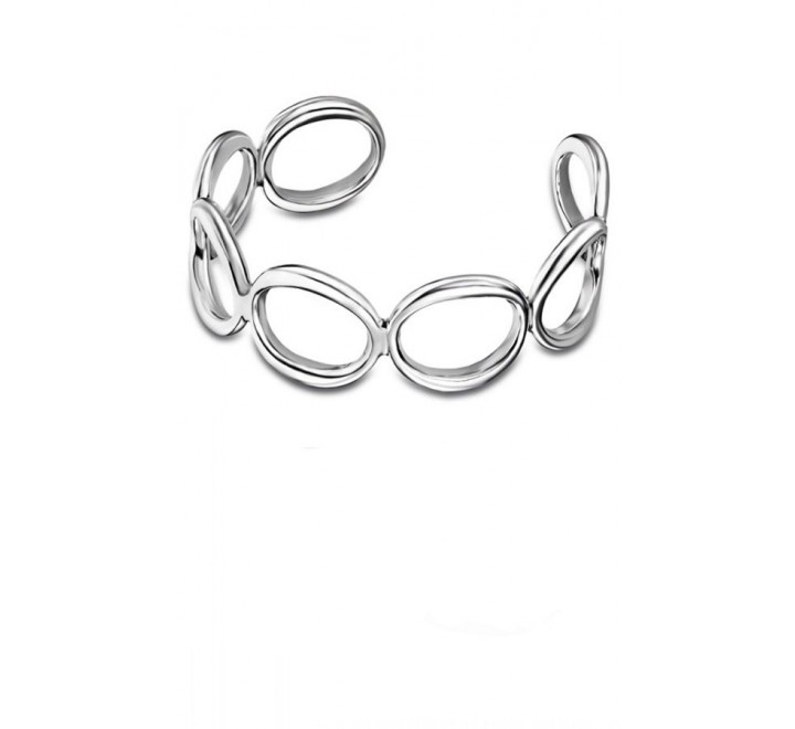 PULSERA LOTUS ACERO RIGIDA LILSA LS1896/2/1