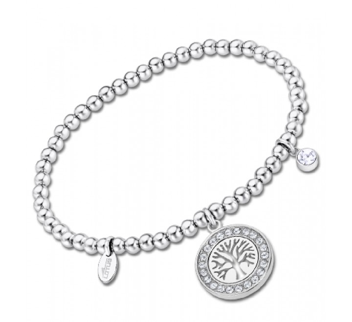 PULSERA LOTUS ACERO BOLITAS ARBOL DE LA VIDA LS2181/2/4