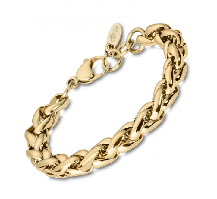 PULSERA LOTUS ACERO DORADO ESLABONES LS2127/2/2