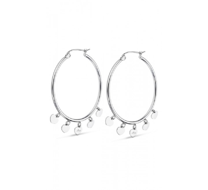 PENDIENTES LOTUS ACERO AROS  LS2178/4/1