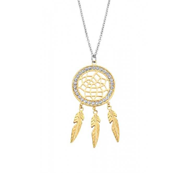 COLLAR  LOTUS ACERO BICOLOR ATRAPASUEñOS LS2184/1/2