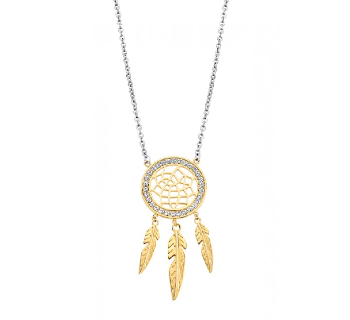 COLLAR LOTUS ACERO BICOLOR ATRAPASUEÑOS LS2185/1/2