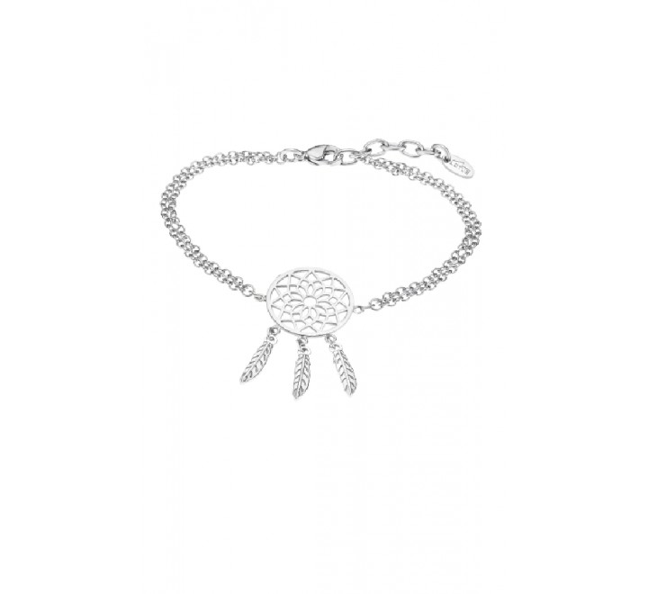 PULSERA LOTUS ACERO CADENA DOBLE ATRAPASUEÑOS LS2187/2/1
