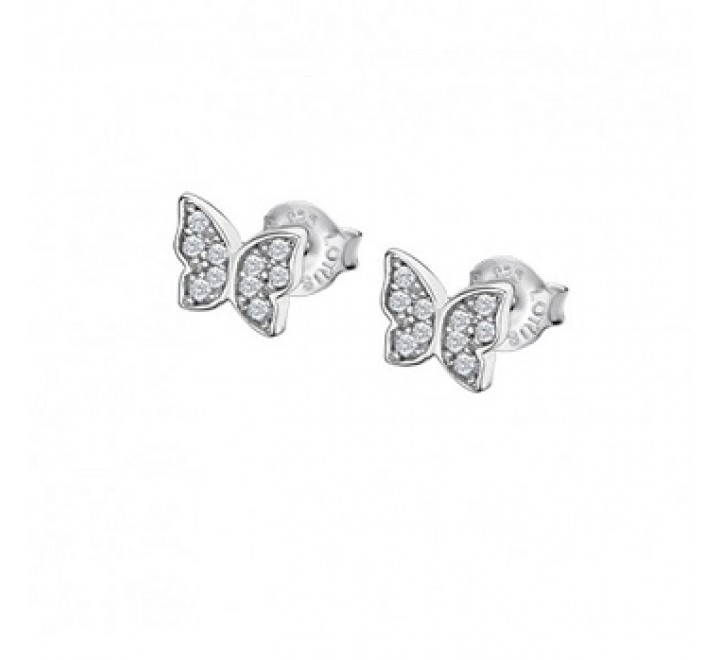 PENDIENTES LOTUS PLATA MARIPOSA CIRCONITAS LP3051-4/1