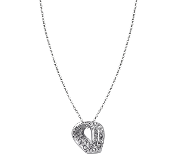 COLLAR LOTUS ACERO CON CIRCONITAS LS1709/1/1