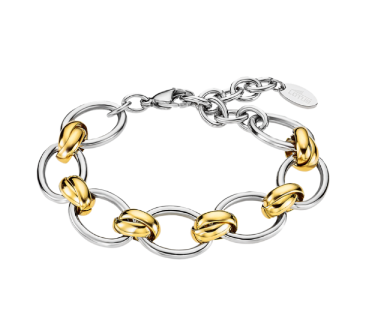 PULSERA LOTUS STYLE ACERO BICOLOR LS2359-2/1