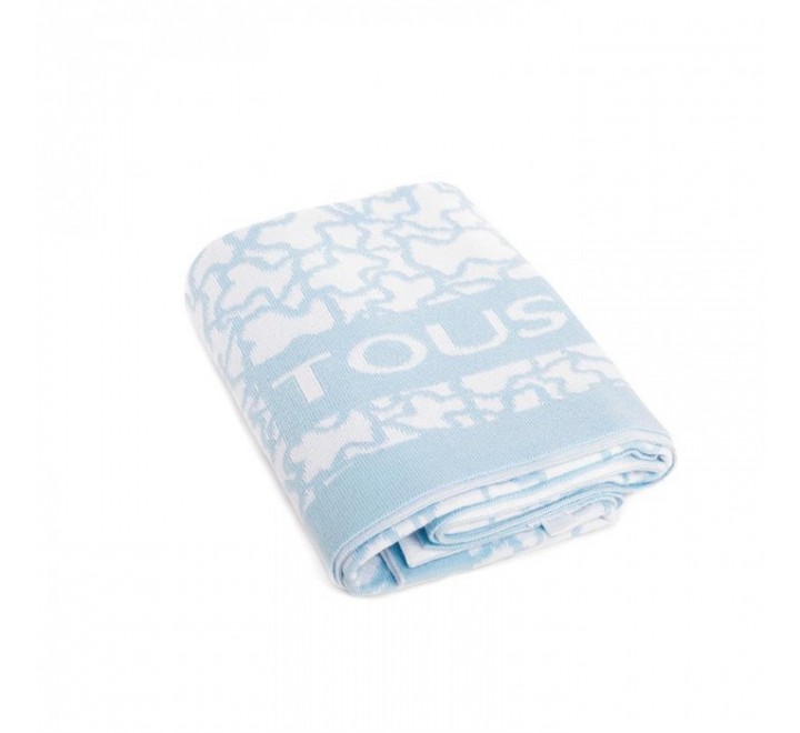 MANTA BABY TOUS REVERSIBLE KAOS 87X110CM CELESTE 395821867