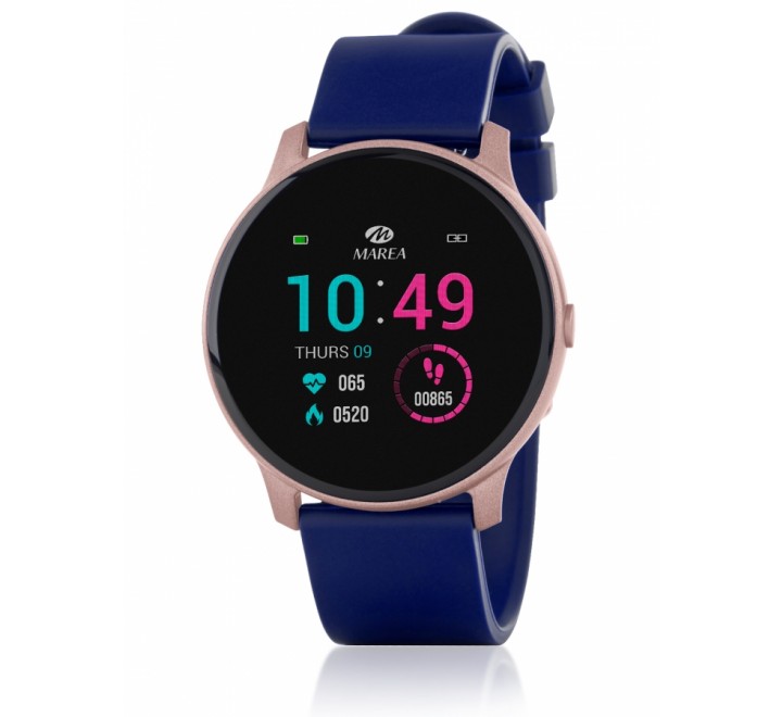 RELOJ MAREA SMART CAJA REDONDA ROSA SILICONA AZUL B59006/4