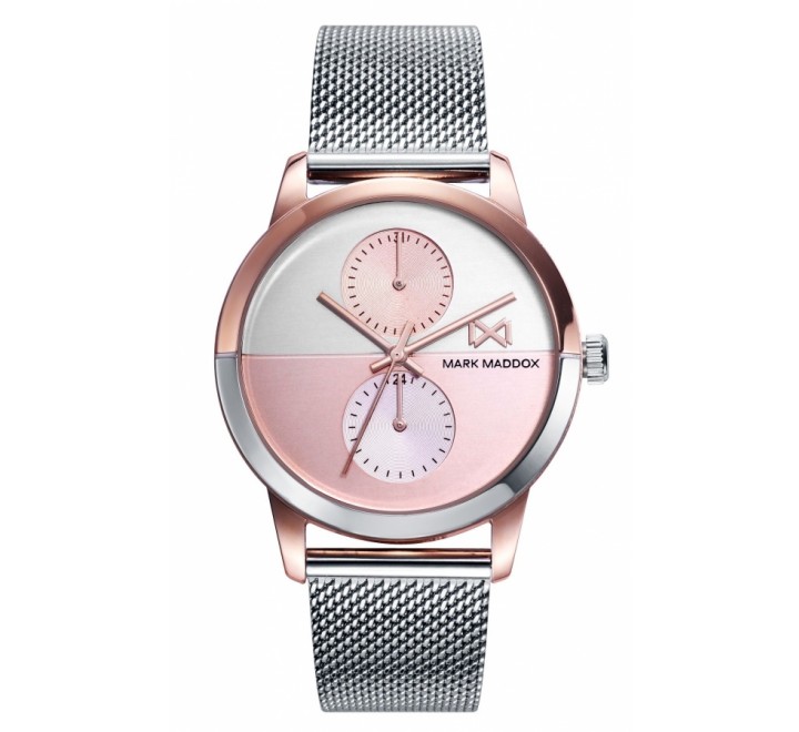 RELOJ MARK MADDOX MALLA ACERO CAJA BICOLOR MM7159-90