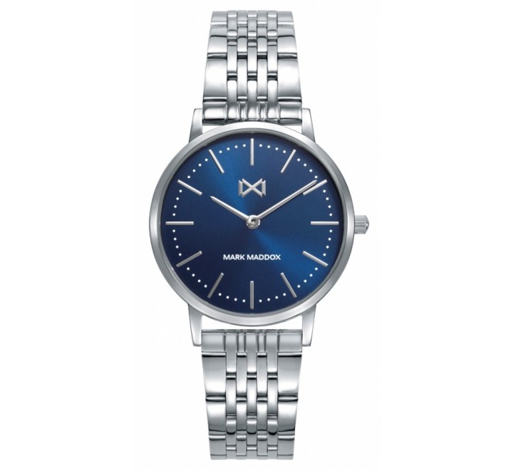 RELOJ MARK MADDOX ACERO ESFERA AZUL MM7115-97