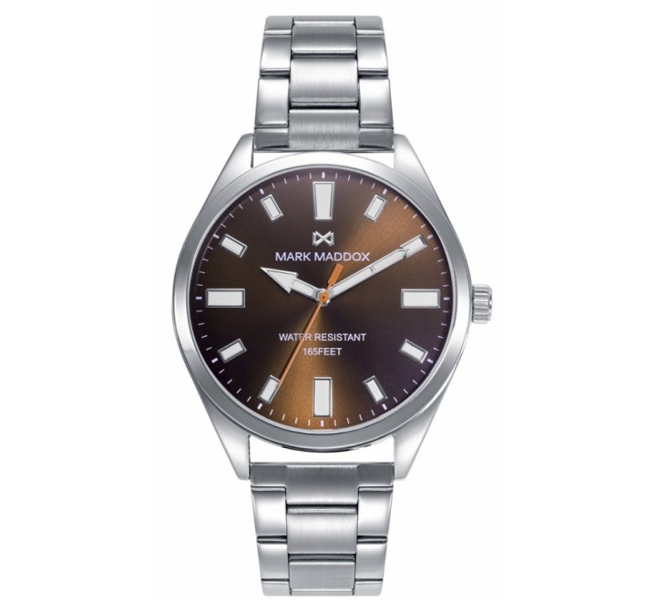RELOJ MARK MADDOX CAJA Y ARMIS ACERO ESFERA MARRON HM1012-46