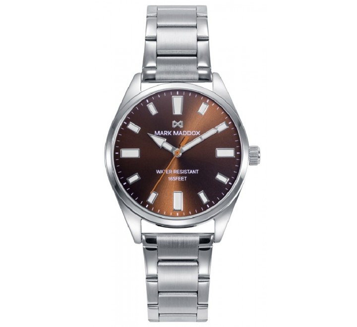 RELOJ MARK MADDOX CAJA Y ARMIS ACERO ESFERA MARRON MM1014-46