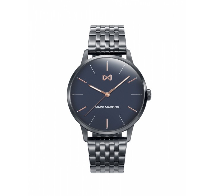 RELOJ MARK MADDOX CAJA Y ARMIS ACERO GRIS HM2002-37