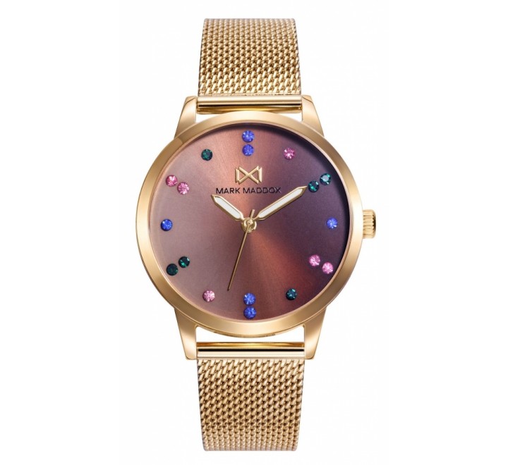 RELOJ MARK MADDOX MALLA ACERO DORADO MM7157-47