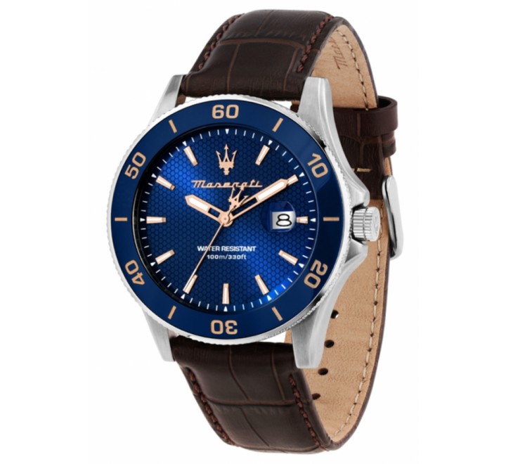 RELOJ MASERATI CAJA ACERO CORREA PIEL MARRON R8851100004