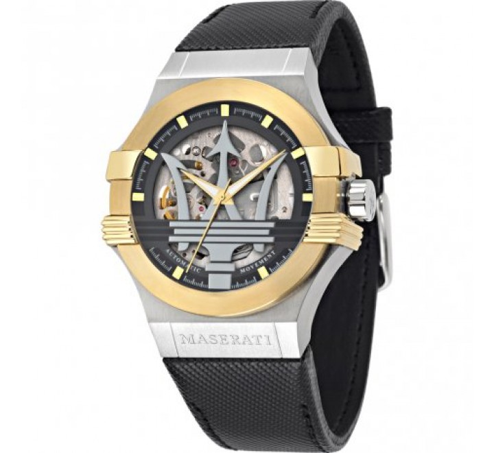 RELOJ MASERATI CAJA 42MM AUTOMATICO CORREA NEGRA R8821108037