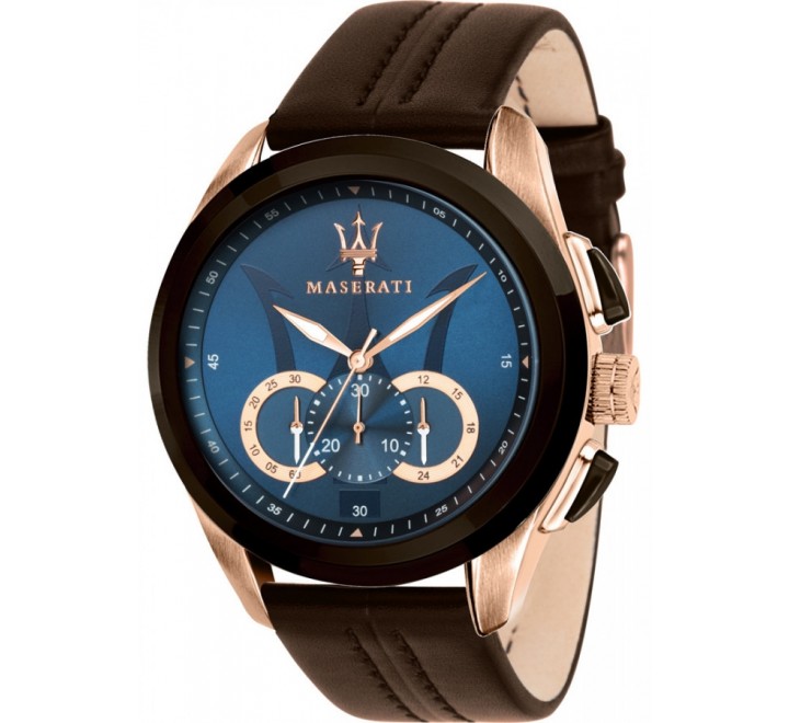 RELOJ MASERATI R8871612024 CORREA MARRON CAJA ROSADA