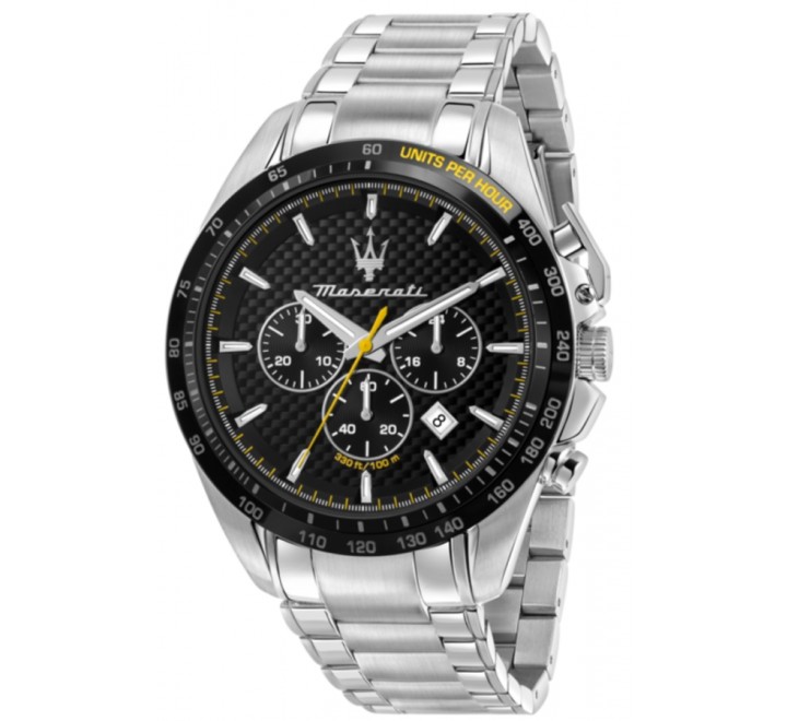 RELOJ MASERATI ACERO CRONO ESFERA NEGRA 45MM R8873612052