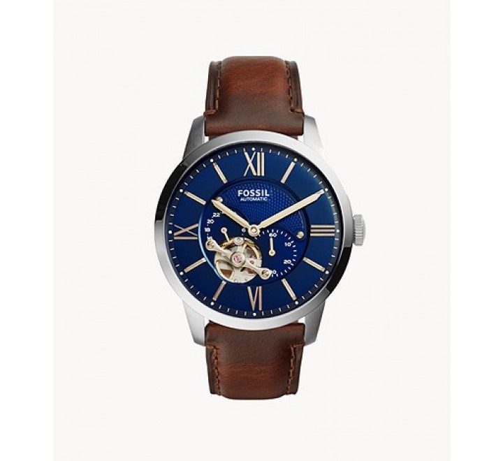 RELOJ FOSSIL AUTOMATICO CORREA MARRON ESFERA AZUL ME3110