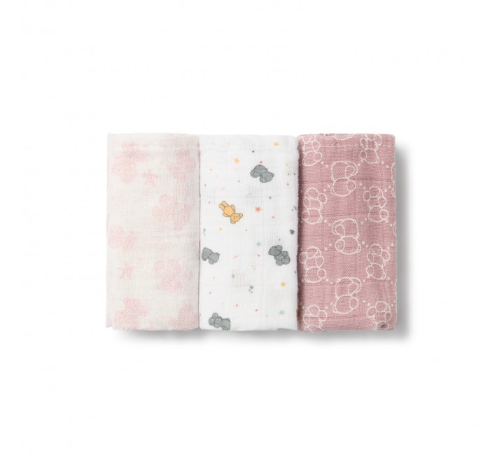 PACK 3 MUSELINAS TOUS BABY ROSA MMUSE-1902 2001990803