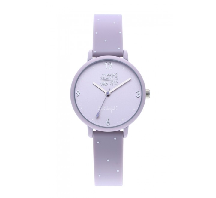 RELOJ MR WONDERFUL WR35301 SILICONA LILA CAJA LILA