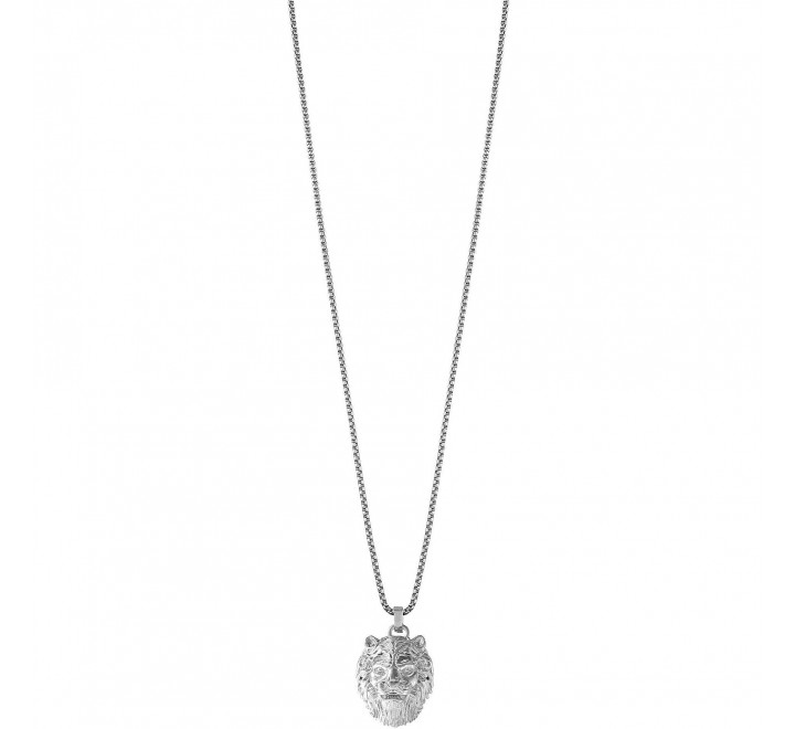 COLLAR GUESS ACERO CON CABEZA DE LEON JUMN01387JWSTT-U