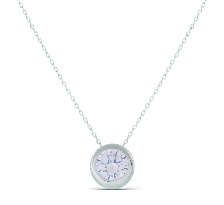 GARGANTILLA LUXENTER PLATA CHATON CIRCONITA NH0650000