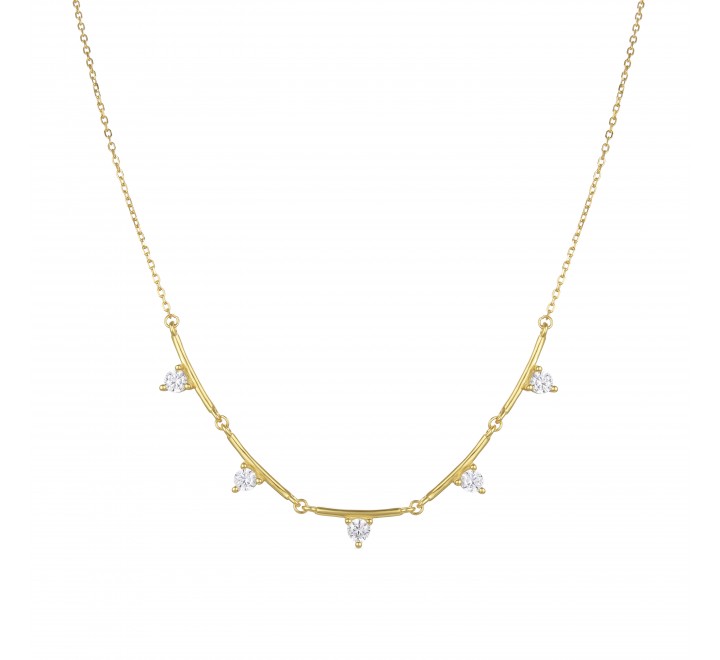 GARGANTILLA LUXENTER PLATA DORADA CIRCONITAS NH422Y0000