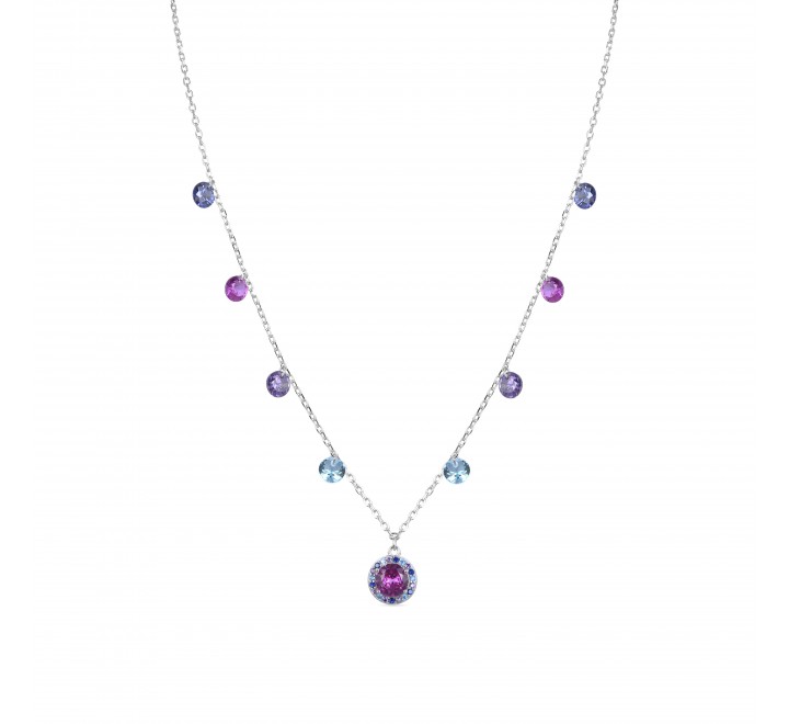 GARGANTILLA LUXENTER PLATA CIRCONITAS COLOR NH42320B00