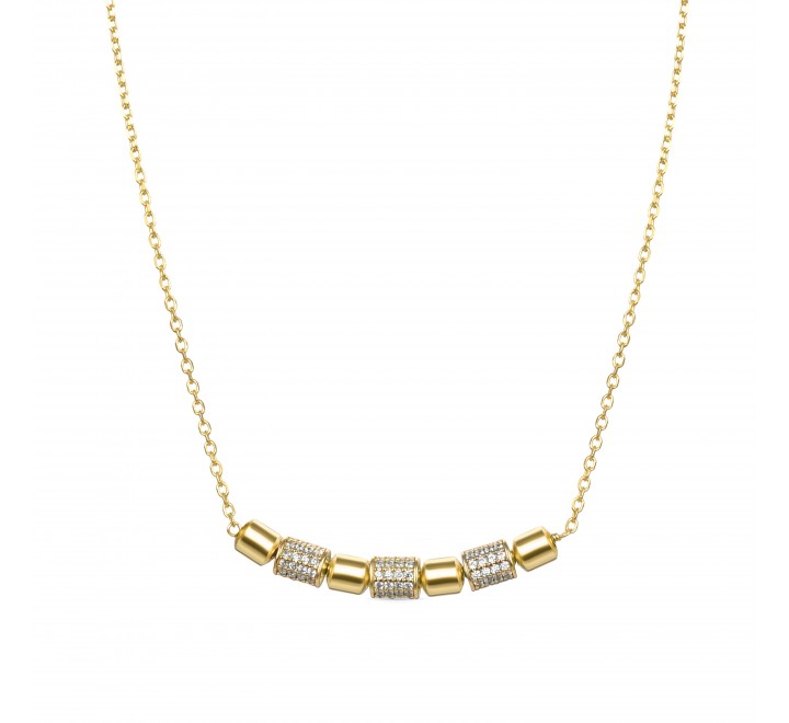 GARGANTILLA LUXENTER PLATA DORADA CIRCONITAS NXA281G11000