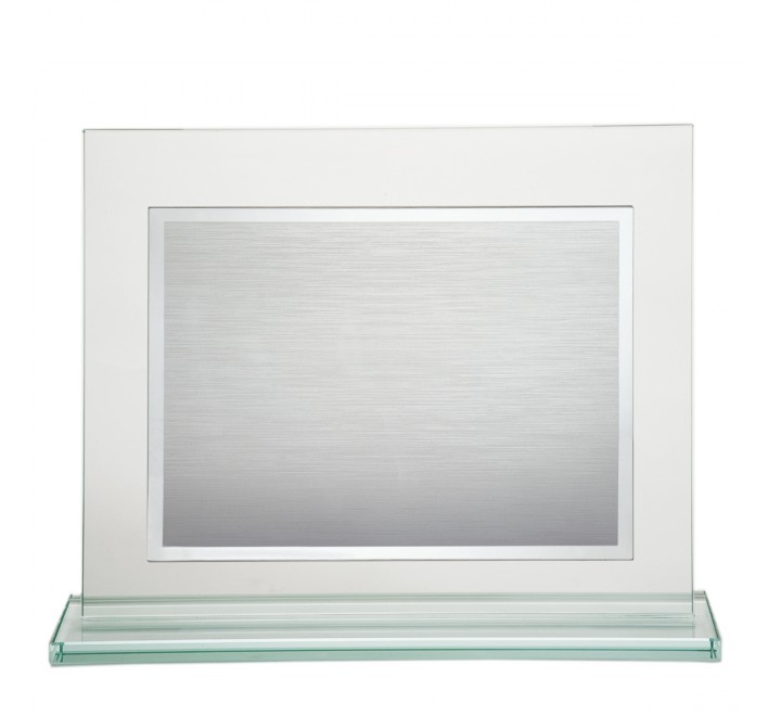 PLACA CRISTAL 23X20 CON PLACA ALUMINIO 12X16 P-2226/2C