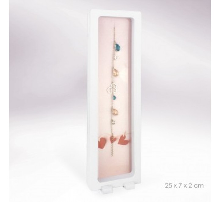 PULSERA PLATA 910070 CORAZON Y PIEDRAS COLORES EN LAGRIMA