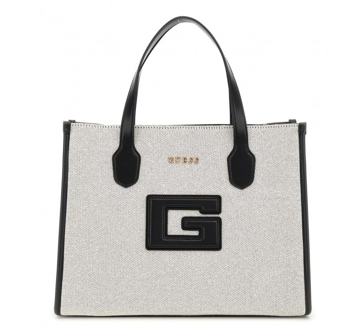 BOLSO GUESS G STATUS NATURAL BLACK HWWG9198220