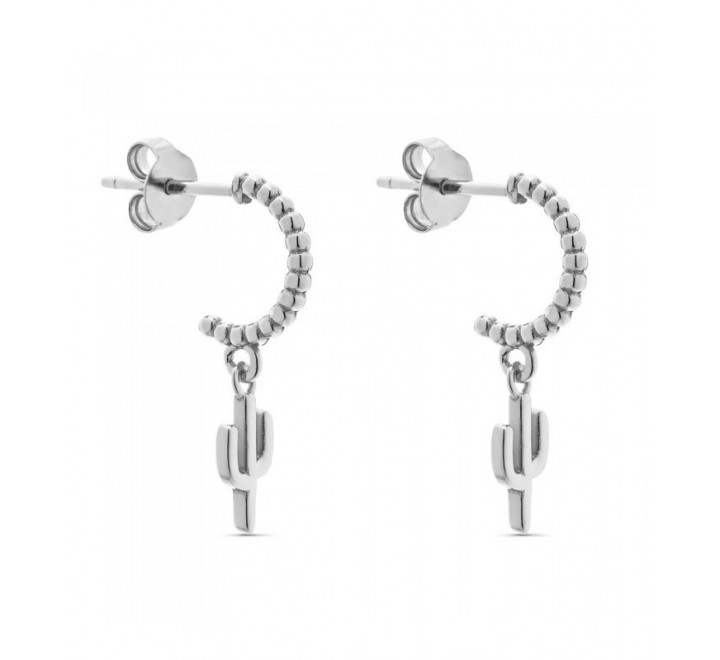 PENDIENTES PLATA ARO BOLITAS Y CACTUS PE5773R